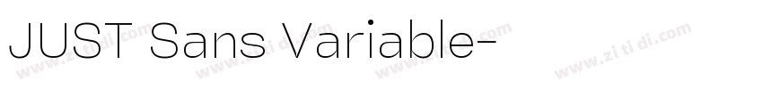 JUST Sans Variable字体转换 JUST Sans Variable字体转换